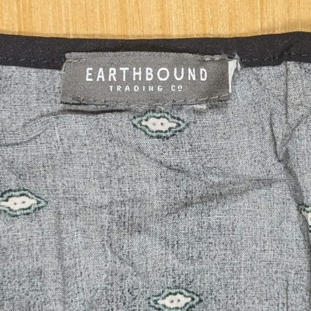 Earthbound Trading Co Dress Navy Blue Mandala Boho Hippie‎ Women's Small? - Picture 2 of 5